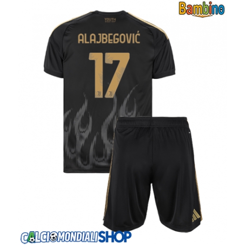 Maglie da calcio Juventus Kerim Alajbegovic #17 Terza Maglia Bambino 2026-27 Manica Corta + Pantaloni corti)